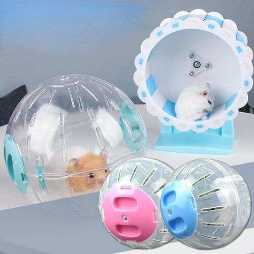 Small Hamster Outdoor Sport Ball Pet Supplies Transparent Roller Fitness Crystal Runner Hamster Gerbil Rat Exercise Balls Toys