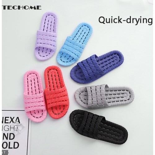 2021 Non-slip Soft Slippers Women Summer Shoes Indoor Home Couples Bathroom Ins Tide To Wear Cool Slippers Quick Drying Sandals