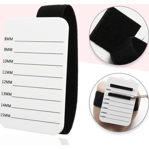 1pc Hand-held Eyelashes Scale Pads Eyelash Extension Lash Pallet Acrylic Display Board Glue Holder Eye Lash Makeup Tools