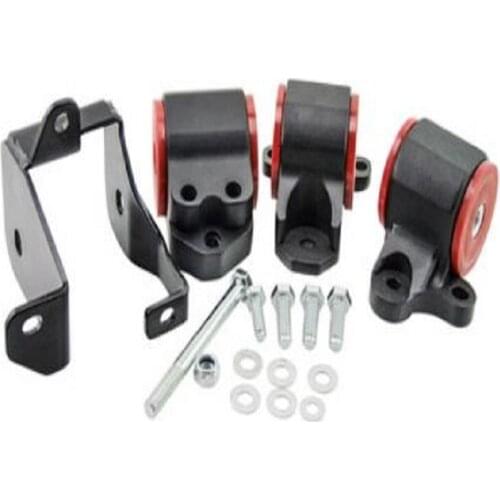 Best-Selling Car Modification Of Aluminium Alloy Engine Machine Foot Engine Mounts Applies To The Honda Civic Ek Black