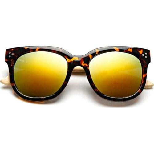 ZXTREE 2019 Fashion Bamboo Legs Rivet Square Wooden Women Sun Glasses Vintage Sunglasses Men Eyewear Madeira Oculos UV400 Z150