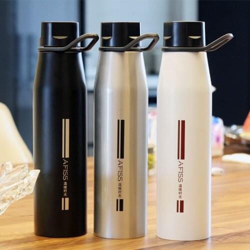 Outdoor stainless steel large-capacity hipster sports vacuum cup custom portable car handy tea cup
