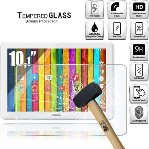 Tablet Tempered Glass Screen Protector Cover for Archos 101 Oxygen Full Coverage Anti-Scratch Explosion-Proof Screen