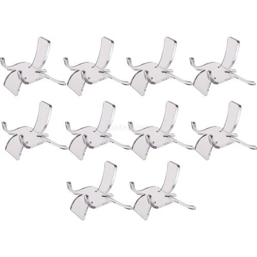 10Pcs Acrylic Mineral Display Stand Rack Shelf Suport for Fossils Minerals Rocks Agate Stand Crystal Collectibles Holder Stone