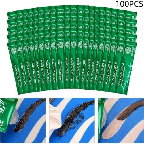 100-pack Tattoo Cream Aftercare Repairing Cream Vitamin Ointment for Tattoo Enthusiast Recover Scar, Nourish Skin