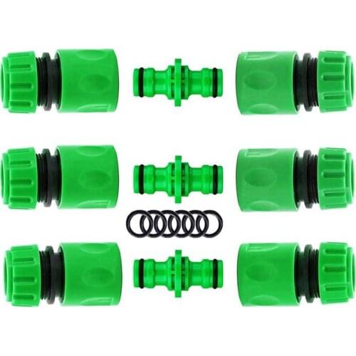 15pcs Garden Hose Connectors Kit Watering Pipe Tap Plastic Connector Adaptor Fitting Quick Tap Connector