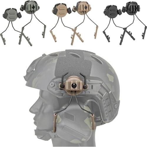 2Pc Tactical Helmet Rail Headset Support Rail Adapter for 19-21mm