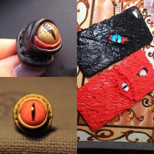 4pcs/lot designer leather craft glass animal eyeball for pendant leather hanging decoration accessories