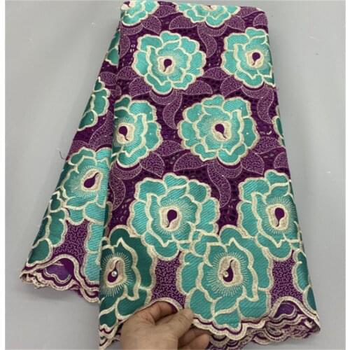 African 100% Cotton Nigerian Atiku Lace For Man Cloth Atiku Fabric Cotton Nigerian Lace Fabric 5yards