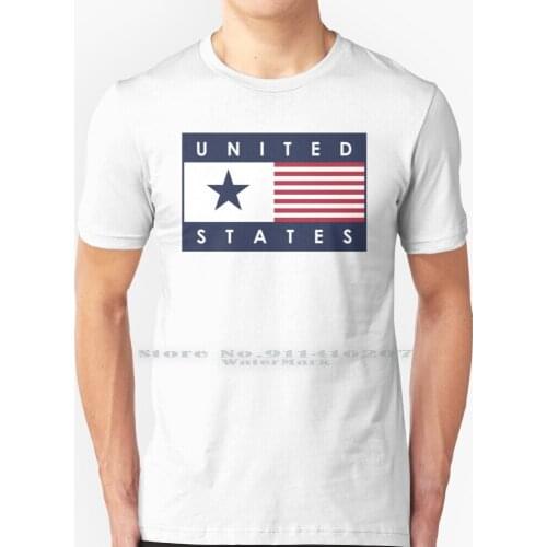 American Fashion T Shirt 100% Pure Cotton Uses America American United States Fashion Soccer Basketball American Football Cup