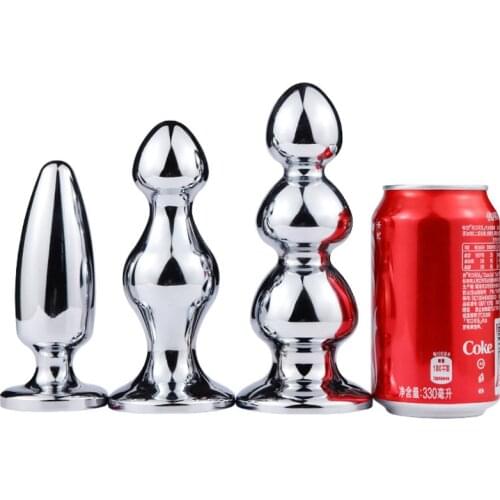 Super large pull beads anal plug can strap on sex toys for man/woman masturbator anal dilator metal Buttplug anal dildo