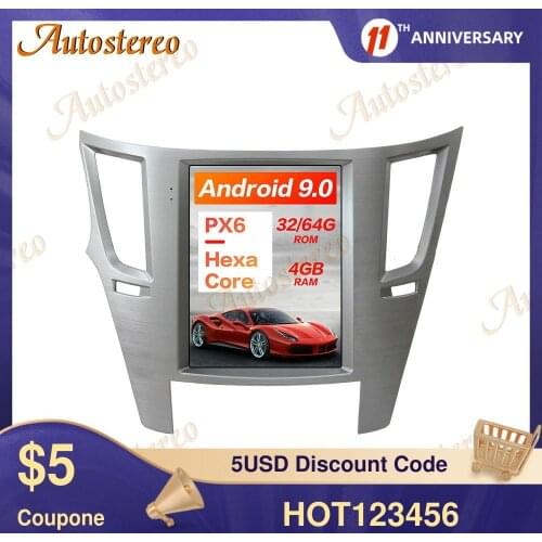 Android 9.0 6Core Car GPS Navigation For Subaru Legacy 2009-2014 Stereo Head Unit Multimedia Player Auto Radio Tape Recorder DSP