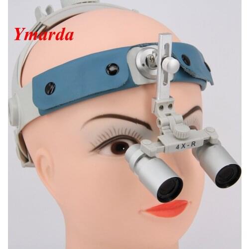 Free Shipping Wholesale Binocular CH4.0x Headband Surgical Dental Loupes Packed in metal case