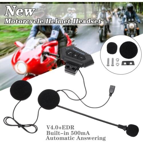 Wireless Motorbike Intercom Headphone Bluetooth Motorcycle Helmet Headset Superior Signal Earphone With Microphone Accessories
