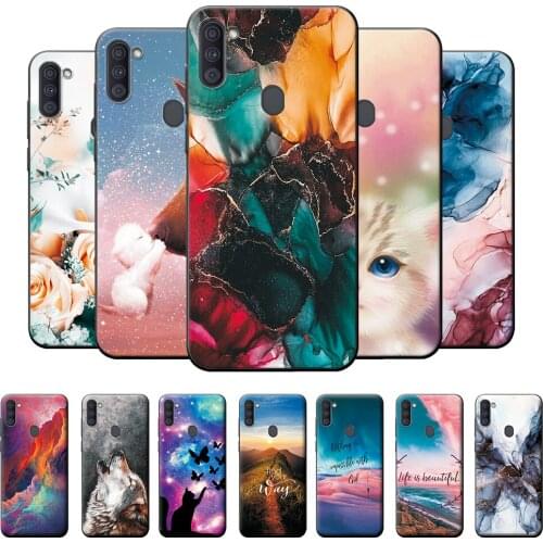 For Samsung A11 Case For Samsung Galaxy A11 6.4" Silicone Back Case For Galaxy A11 A 11 SM-A115 Aurora Color Phone Cover