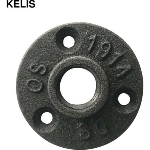 DWZ 5pcs Iron Pipe Fittings Wall Mount Floor Antique DN15 Flange Piece Hardware Tool Cast Iron Flanges Gietijzeren Buisleidingen