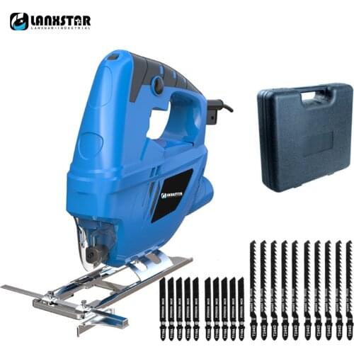 Lanxstar Electric Curve Saw Plus 20pcs Saw Blade Household Electric Woodworking Saw Multi-Function Dust Free Sawing Machine