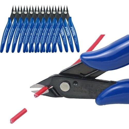 Electronic Diagonal Pliers Wire Cable Cutters Anti-slip Side Cutters Snips Flush Nipper Mini Pliers 5/10 PCS Repair Hand Tools