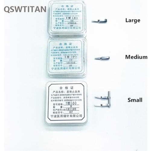Hemostatic clip arterial venous clip small blood vessel clip temporary blocking clamp experiment closed device