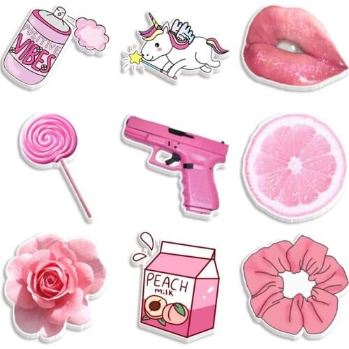 Beautiful Pink Resin for Hair Bows Planar Resin Crafts Custom Resin for DIY Phone Decorations 30pcs