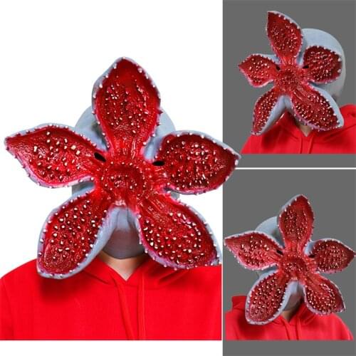Stranger Things Demogorgon Cosplay Mask Halloween Movie Horror Monster Cosplay Fancy Dress Latex Masks