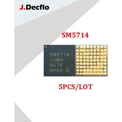 JDecflo 5Pcs/Lot SM5714 Charging Audio Display IC Module Chip For Samsung A8S G8870 Integrated Circuits Replacement Part Repair