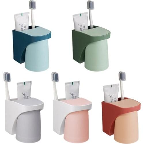 68UE Multifunctional Magnetic Toothbrush Holder Bathroom Storage Rack Dripping Clean