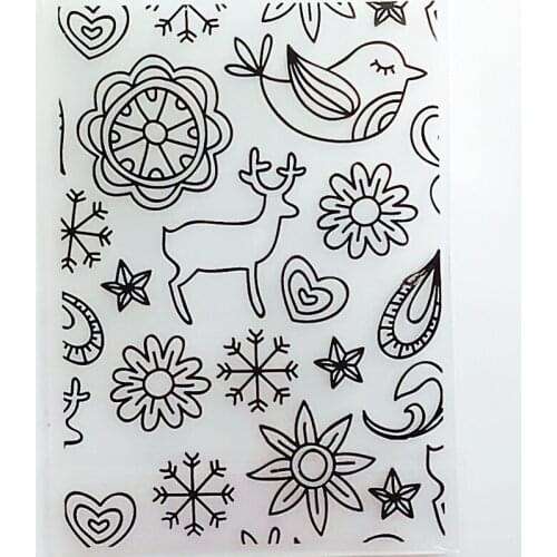 YLEF084 Deer Plastic Embossing Folder For Scrapbook Stencils DIY Photo Album Cards Paper Making Decoration Scrapbooking Tools