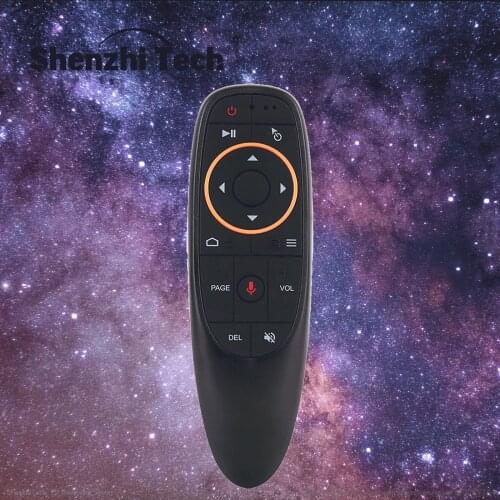 Smart Voice Remote Control 2.4G/ USB for Android TV Box IR Learning Air Mouse G10/ with Gyro G10S/ Gyro White Backlit G10S Pro