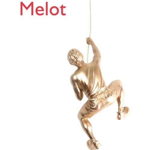 Retro Industrial Style Rock Climbing Little Figure Wall Hanging Background Wall Decoration Art Wall Pendant Room Decor