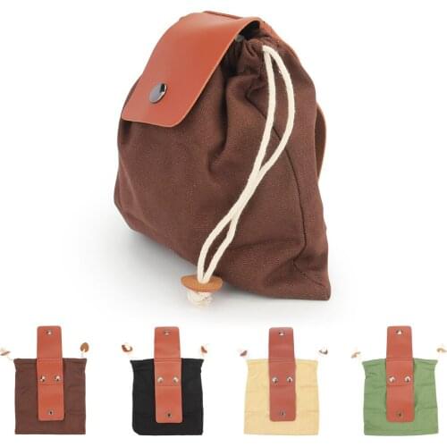 Camping Hiking Foraging Pouch Garden Fruit Picking Bag with Canvas Jungle Outdoor Tool Storage Bags