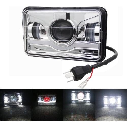 4x6 Inch Led Light Bulb Crystal Clear Sealed Beam Headlamp DRL 4x6" Led Conversion Headlight Lamp For Honda For Suzuki DRZ
