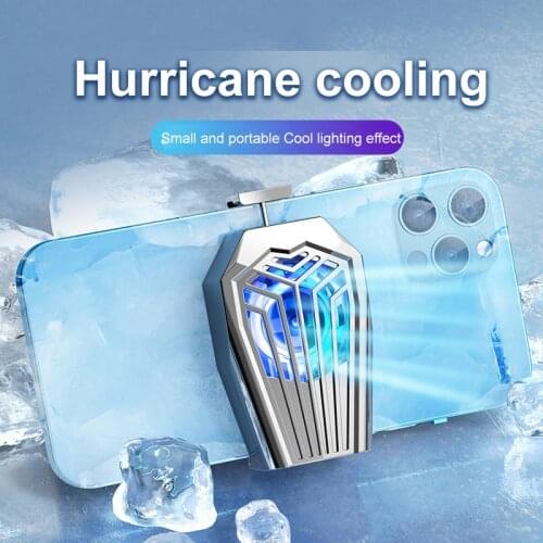 Universal Mini Mobile Phone Cooling Fan Radiator Turbo Hurricane Game Cooler Cell Phone Cool Heat Sink For IPhone/Samsung/Xiaomi