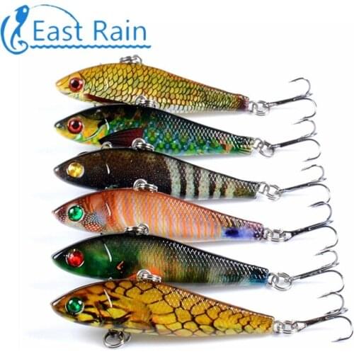East Rain 6.5cm 8.5g Painted All Range Bait Freshwater Saltwater Fishing Lure Sinking VIB Artificial Hard Bait Free Shipping