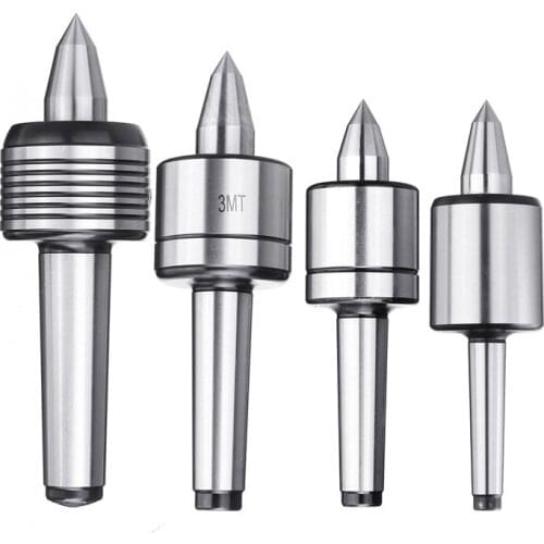 1Pcs MT1/MT2/MT3/MT4 Rotary Live Center Morse Taper Shaft CNC Lathe Center 60 Degree for High Speed Turning