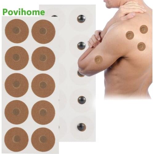 10Pcs/Sheet Body Care Magnetic Therapy Patches Magnet Neck Back Pain Relief Health Magnet Natural Acupoint Therapy Patch Tool