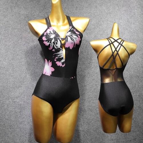 2019 Latin Dance Tops LadiesS New Style Dancing Leotard Sexy Back Tops Ballroom Tango Wear Competition Dance Costume VDB1072