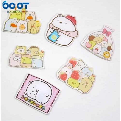 20401-4,5pcs/lot cartoon Acrylic Flat back Jewelry accessories materials, DIY handmade Childrens headdress decoration
