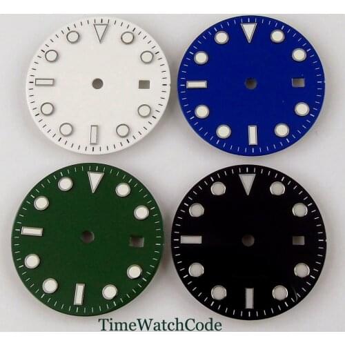 31.3mm Watch Dial Parts Date Window Fit For MIYOTA8215 821A Mingzhu2813 3804 Automatic Movement Luminous