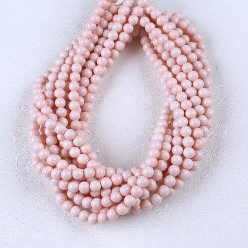 40cm Smooth Paint Loose Glass Bead Strand
