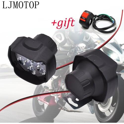 6/9 LED Motorcycle Headlight Fog Driving Lights Front Head Auxiliary Lamp For Honda ST 1300 Black SpiRit NC750 S X CB 1100 F1000