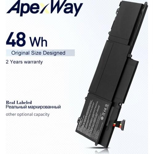 Apexway 7.4V Laptop Battery C23-UX32 for ASUS Zenbook UX32 UX32VD UX32LA VivoBook U38N U38K U38DT 48Wh/6520mAh