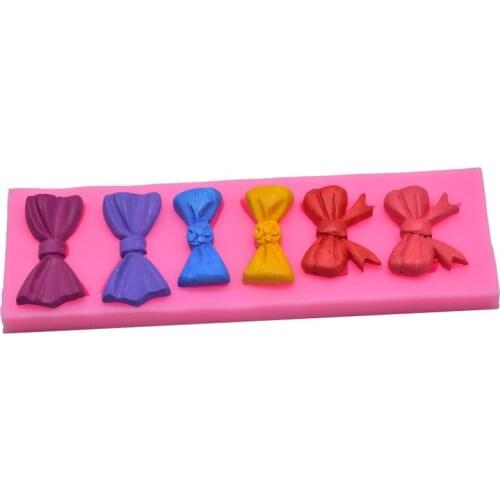 Bowknot Food Grade Silicone Mold Cute Cake Decoration Tools Resin Mold Hair Accessories Accessories DIY Kitchen Baking Tools