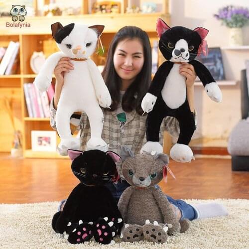 BOLAFYNIA Children Plush Stuffed Toy Japanese unhappy cat Baby Kids Toy for Christmas Birthday gift