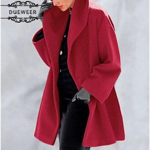 Wool Blends Women Winter Coats Hooded Solid Loose Single-button Ulzzang British Style Fashion High Street Various Color Femme