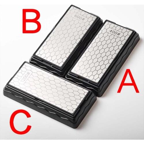 Double-Side Sharpener Diamond Whetstone Knife Sharpening Stone Kitchen Grit Chef Knife Grinding Tool 400/600/1000/1200 Grit