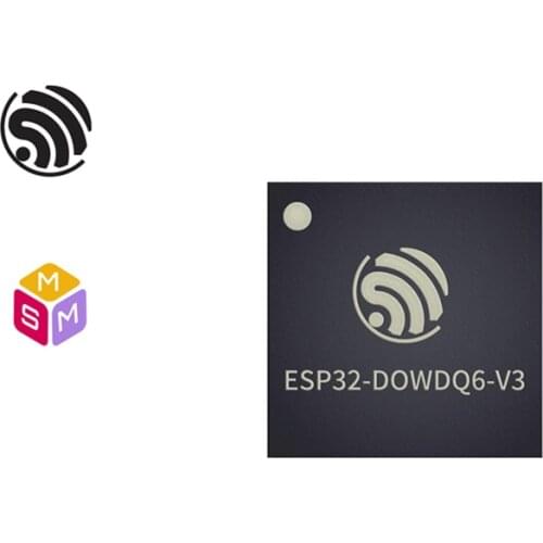Espressif Systems SoC 19.5 dBm L2CAP GAP GATT SMP BluFi SPP-like 32-Bit MCU 2.4 GHz Wi-Fi Bluetooth LE Chip ESP32-D0WDQ6-V3