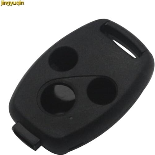 Jingyuqin 10pcs/lot 3 Buttons New Remote Car Key Case Shell Cover for HONDA Accord CRV Pilot Civic Fit Fob 2 No Blade