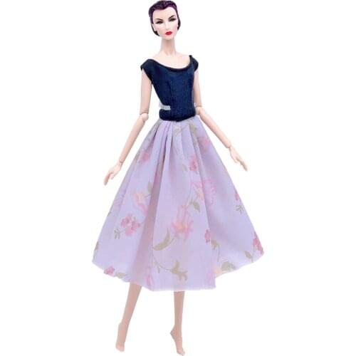 NK 2020 1XDoll Dress Handmake Clothes Fashion Skirt Noble Model Dancing Outfit Nodel For Barbie Doll Accessories Toys 276C 4X