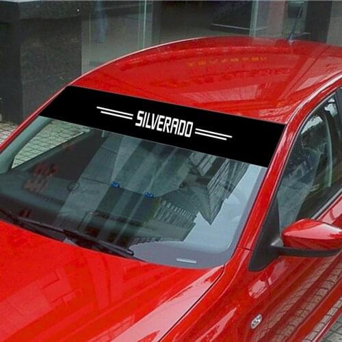 Car Front Windshield Prevent Sunlight Reflection Stickers Decoration Decals Styling Parts For Chevrolet Silverado Accessories